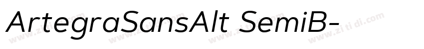 ArtegraSansAlt SemiB字体转换